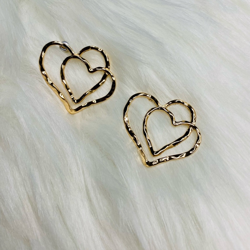 Double Heart Earrings